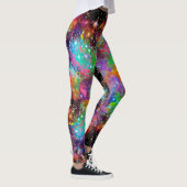 Gloeiend Sterrenveld over Print Leggings (Rechts)