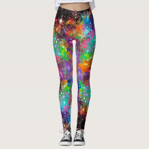 Gloeiend Sterrenveld over Print Leggings