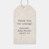  gloeiend vlinder fee Baby shower Cadeaulabel (Achterkant)