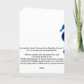 Gloeiend ZEE PAARD Denken aan U Kaart Series (Achterkant)