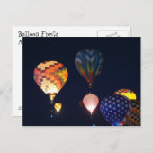 Gloeiende ballonnen briefkaart (Voorkant / Achterkant)