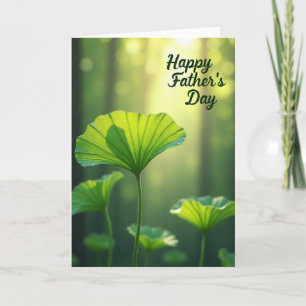 Gloeiende Blad Vaderdag Kaart