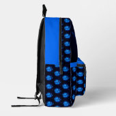 Gloeiende Blauwe Lotus Lelie Bloem Gepersonaliseer Bedrukte Rugzak (Links)