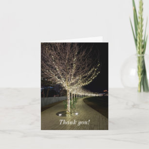 Gloeiende Bomen Walkway Dank u kaart
