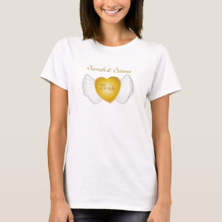 Gloeiende bride Winged Heart T-Shirt-Cust. T-shirt
