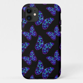 Gloeiende Butterflies iPhone 11 Hoesje