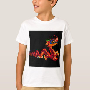 Gloeiende Chinese Parade Dragon T-shirt