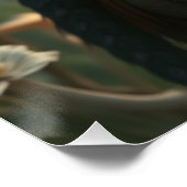 Gloeiende Dragon Fairy Art Perfect Poster (Hoek)