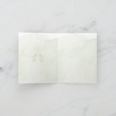 Gloeiende engelen doop gevouwen uitnodiging (Binnen)