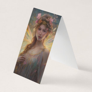 Gloeiende Fairy Wings Achtergrond Visitekaartjes