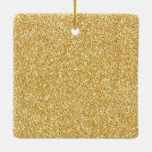 Gloeiende gouden ster keramisch ornament (Achterkant)