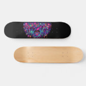 Gloeiende graffiti monsters design skateboard (Horizontaal)