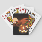 Gloeiende Halloween pompoen Pokerkaarten (Achterkant)