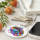 gloeiende hamster sleutelhanger (Voorkant Rechts)