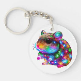 gloeiende hamster sleutelhanger
