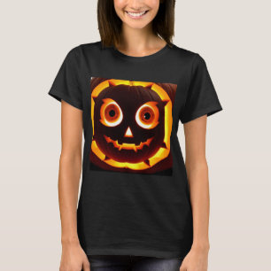 Gloeiende Jack-O'-Lantern Pompoen T-shirt