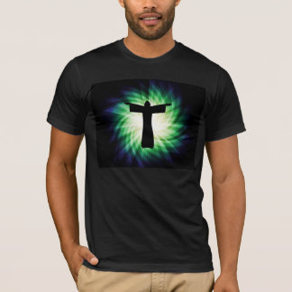 Gloeiende Jezus Christus Silhouet T-shirt