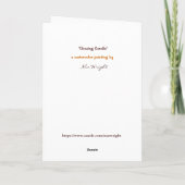 Gloeiende kaartenkaart voor feestdagen (Achterkant)