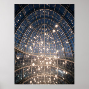 Gloeiende Koepel Lichtinstallatie Poster