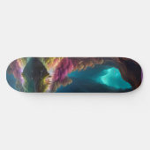 Gloeiende kristallen grot skateboard (Horizontaal)