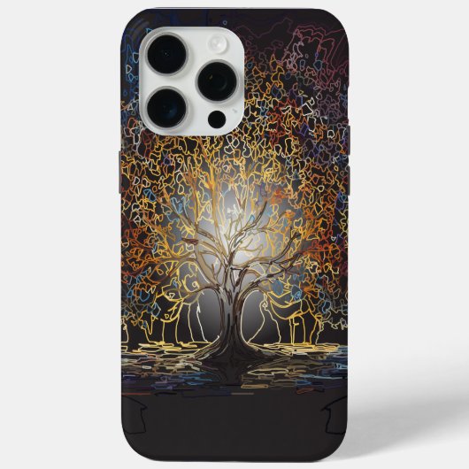 gloeiende levensboom Case-Mate iPhone case (Achterkant)