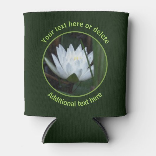 Gloeiende Lotus Lily Bloem gepersonaliseerd Blikjeskoeler (Voorkant)