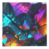 gloeiende minerale rotsformaties kubus (Voorkant)