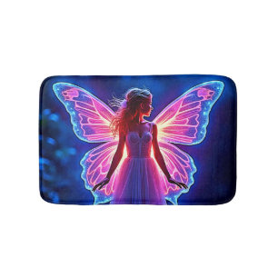 Gloeiende Mystieke Vlinder Fairy Art Badmat