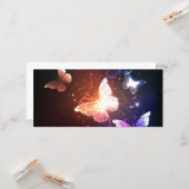 Gloeiende Nacht Vlinders Kaart (Voorkant / Achterkant in situ)