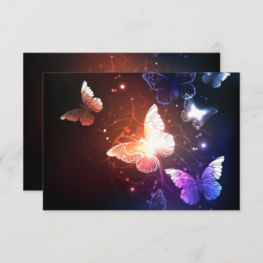 Gloeiende Nachtvlinders Aankondiging (Voorkant / Achterkant)