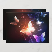 Gloeiende Nachtvlinders Advieskaart (Voorkant / Achterkant)