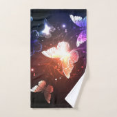 Gloeiende Nachtvlinders Bad Handdoek (Handdoek)