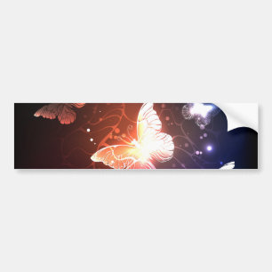 Gloeiende Nachtvlinders Bumpersticker
