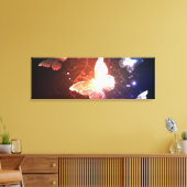 Gloeiende Nachtvlinders Canvas Afdruk (Insitu (Woonkamer))