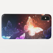 Gloeiende Nachtvlinders Case-Mate iPhone Case (Achterkant (horizontaal))