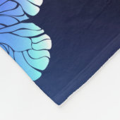 Gloeiende Nachtvlinders Fleece Deken (Hoek)