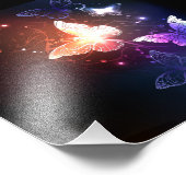 Gloeiende Nachtvlinders Foto Afdruk (Hoek)