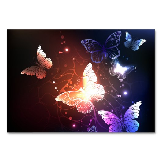 Gloeiende Nachtvlinders Kaart (Achterkant)