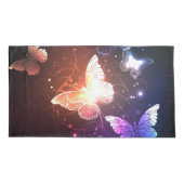 Gloeiende Nachtvlinders Kussensloop (Achterkant-Links)