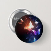 Gloeiende Nachtvlinders Ronde Button 5,7 Cm (Voorkant /achterkant)