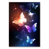 Gloeiende Nachtvlinders Tafelkaart Kaart (Voorkant)