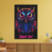 Gloeiende ogen canvas afdruk (Insitu (Woonkamer))