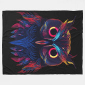 Gloeiende ogen fleece deken (Voorkant (Horizontaal))