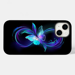 Gloeiende Oneindigheid met Magische Vlinder Case-Mate iPhone 14 Hoesje