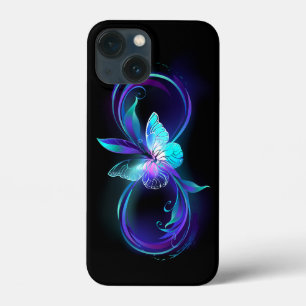 Gloeiende Oneindigheid met Magische Vlinder iPhone 13 Mini Hoesje