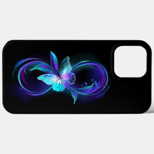 Gloeiende Oneindigheid met Magische Vlinder iPhone 13 Pro Max Hoesje