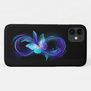 Gloeiende Oneindigheid met Magische Vlinder iPhone 11 Hoesje