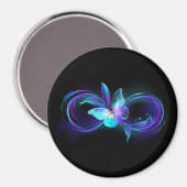 Gloeiende Oneindigheid met Magische Vlinder Magneet (Voorkant / Achterkant)