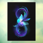 Gloeiende oneindigheid met magische vlinder raamsticker (Vel 3)