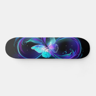 Gloeiende Oneindigheid met Magische Vlinder Skateboard